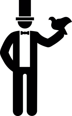 Magician With A Dove Laser Cut Svg File, Free Vectors File